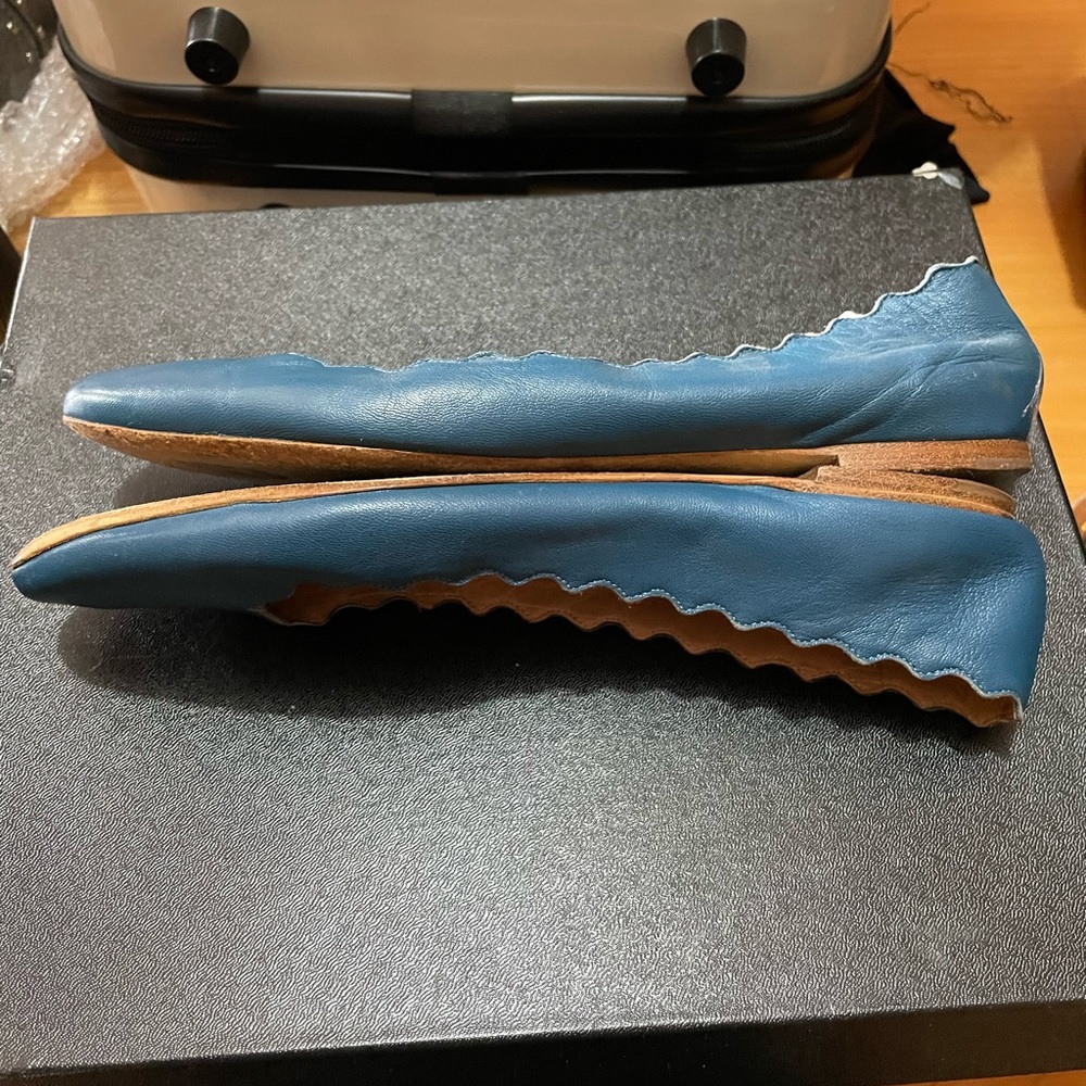Chloe Scalloped Ballerinas. - Picture 4 of 7